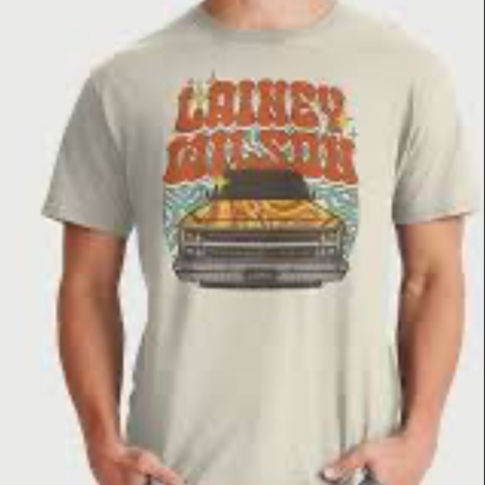 Lainey Wilson  Cream Short Sleeve Tee with Vintage Truck Design